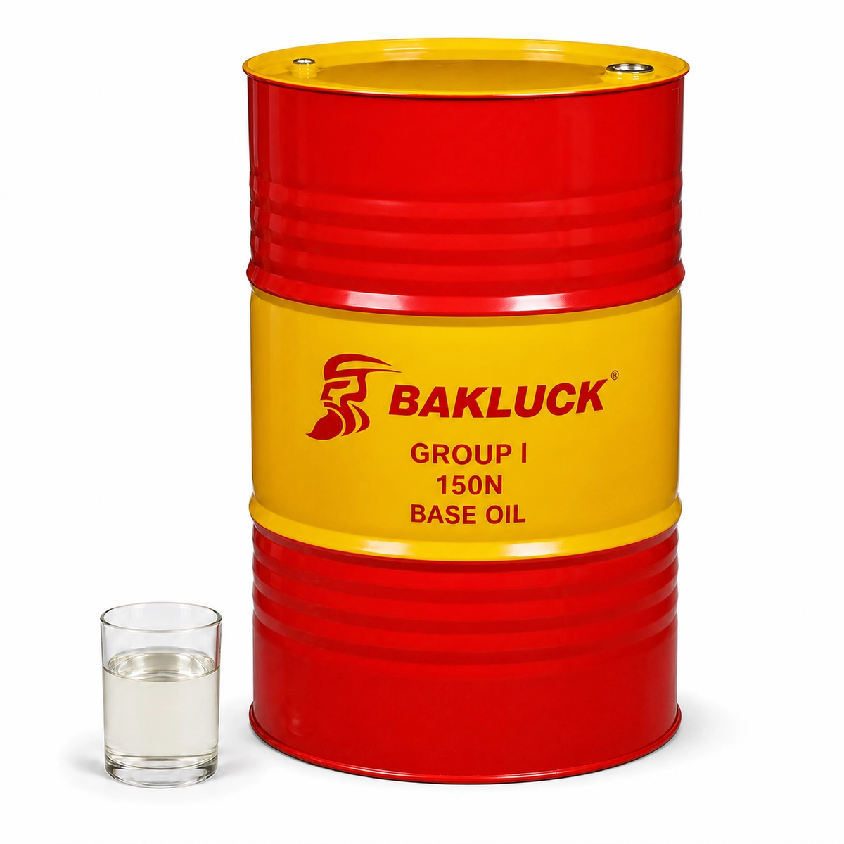 bakluck group i 150n base oil 200l 01 Group I 150N Base Oil steel drum front view