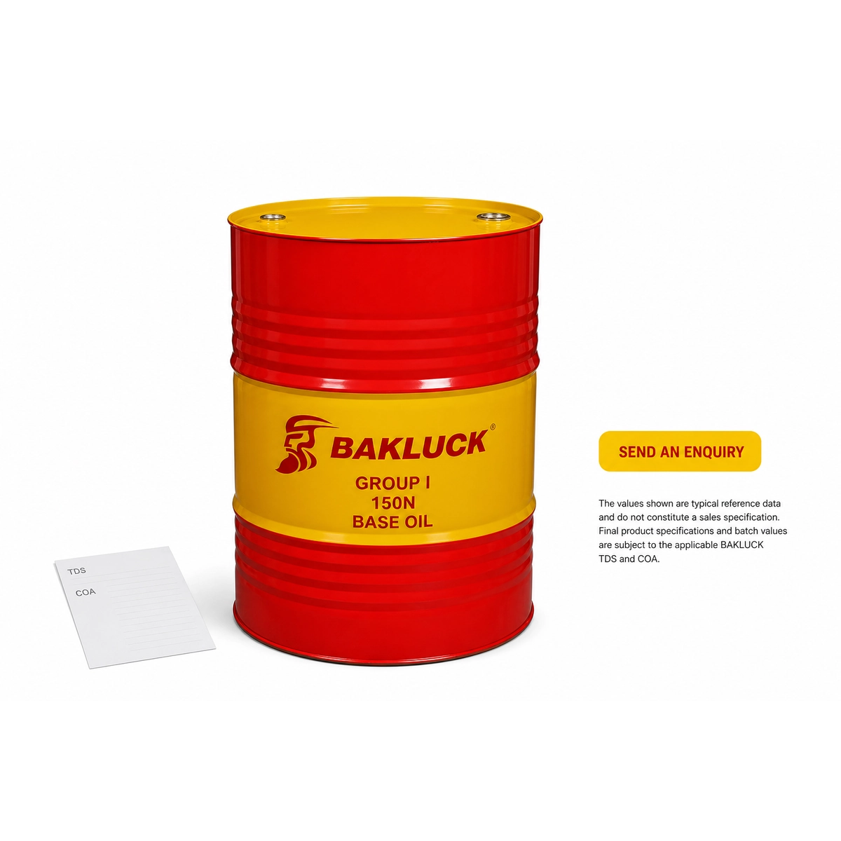 bakluck group i 150n base oil 200l 05 Group I 150N Base Oil technical documents enquiry