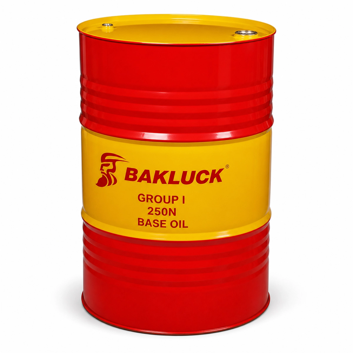 bakluck group i 250n base oil 200l 02 Group I 250N Base Oil steel drum three-quarter view