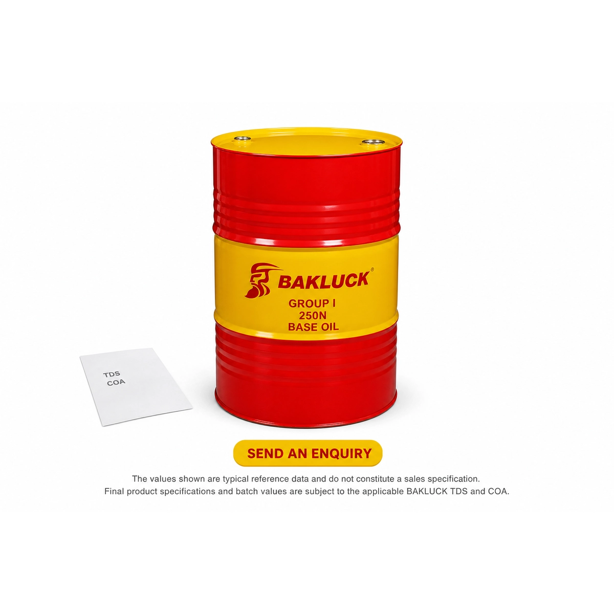 bakluck group i 250n base oil 200l 05 Group I 250N Base Oil technical documents enquiry