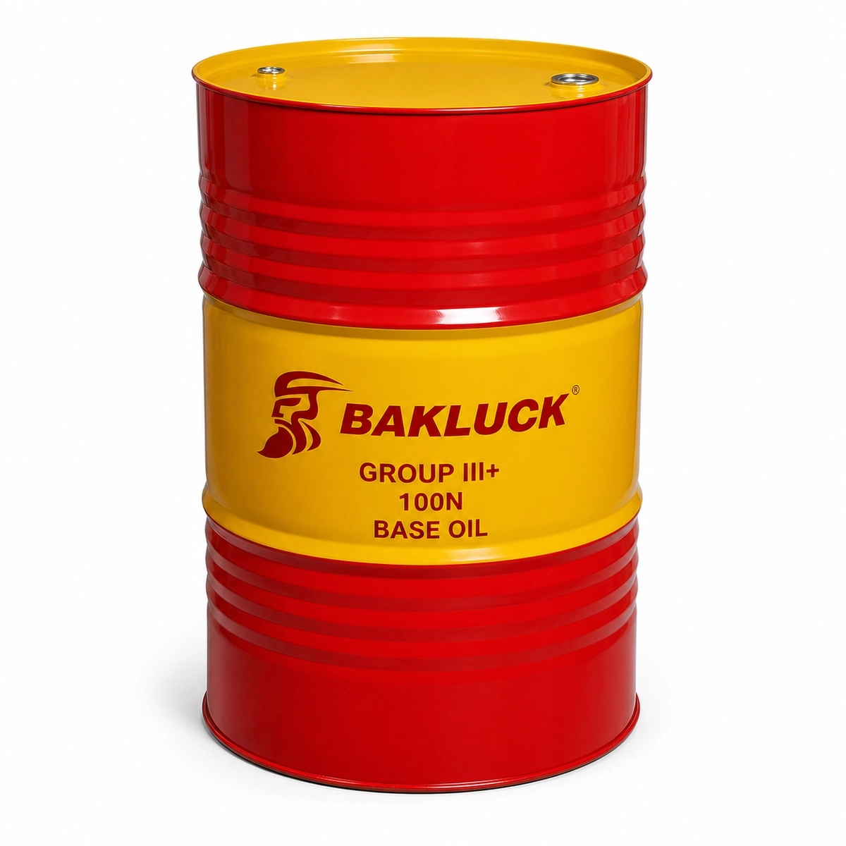bakluck group iii plus 100n base oil 200l 02 Group III+ 100N Base Oil steel drum three-quarter view