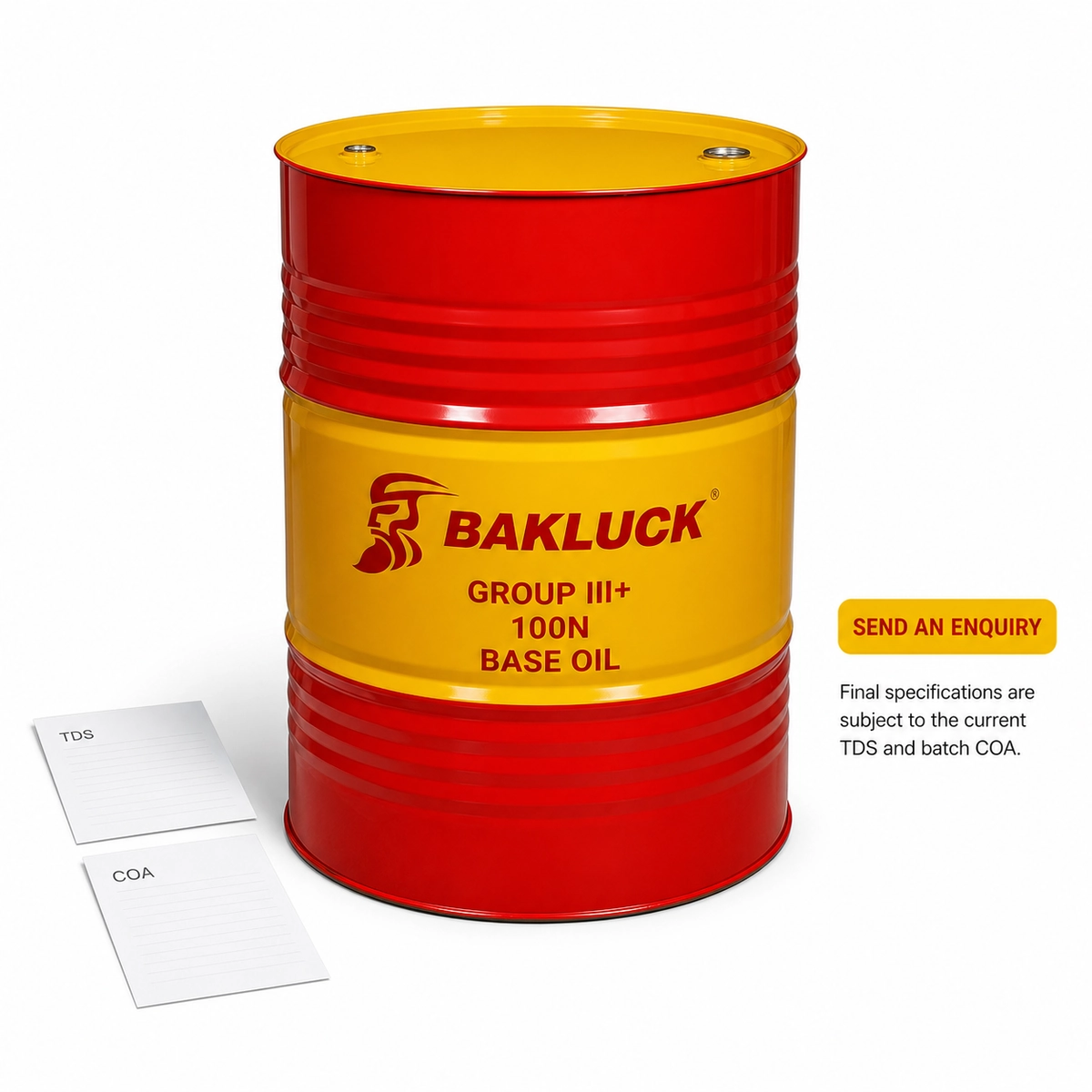 bakluck group iii plus 100n base oil 200l 05 Group III+ 100N Base Oil technical documents enquiry