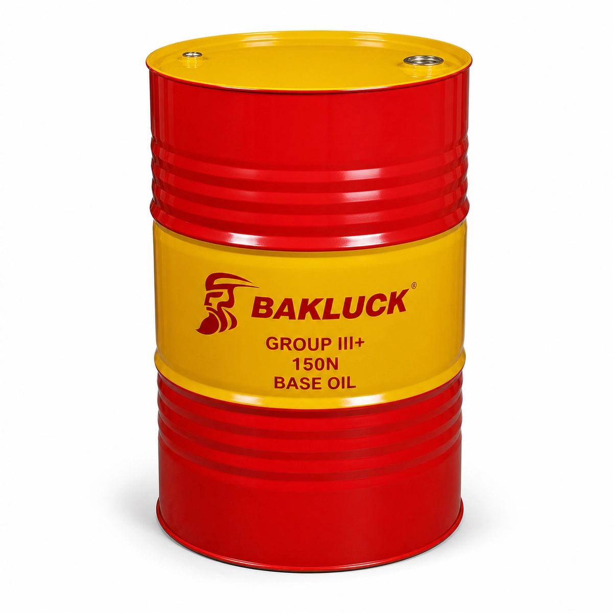 bakluck group iii plus 150n base oil 200l 02 Group III+ 150N Base Oil steel drum three-quarter view