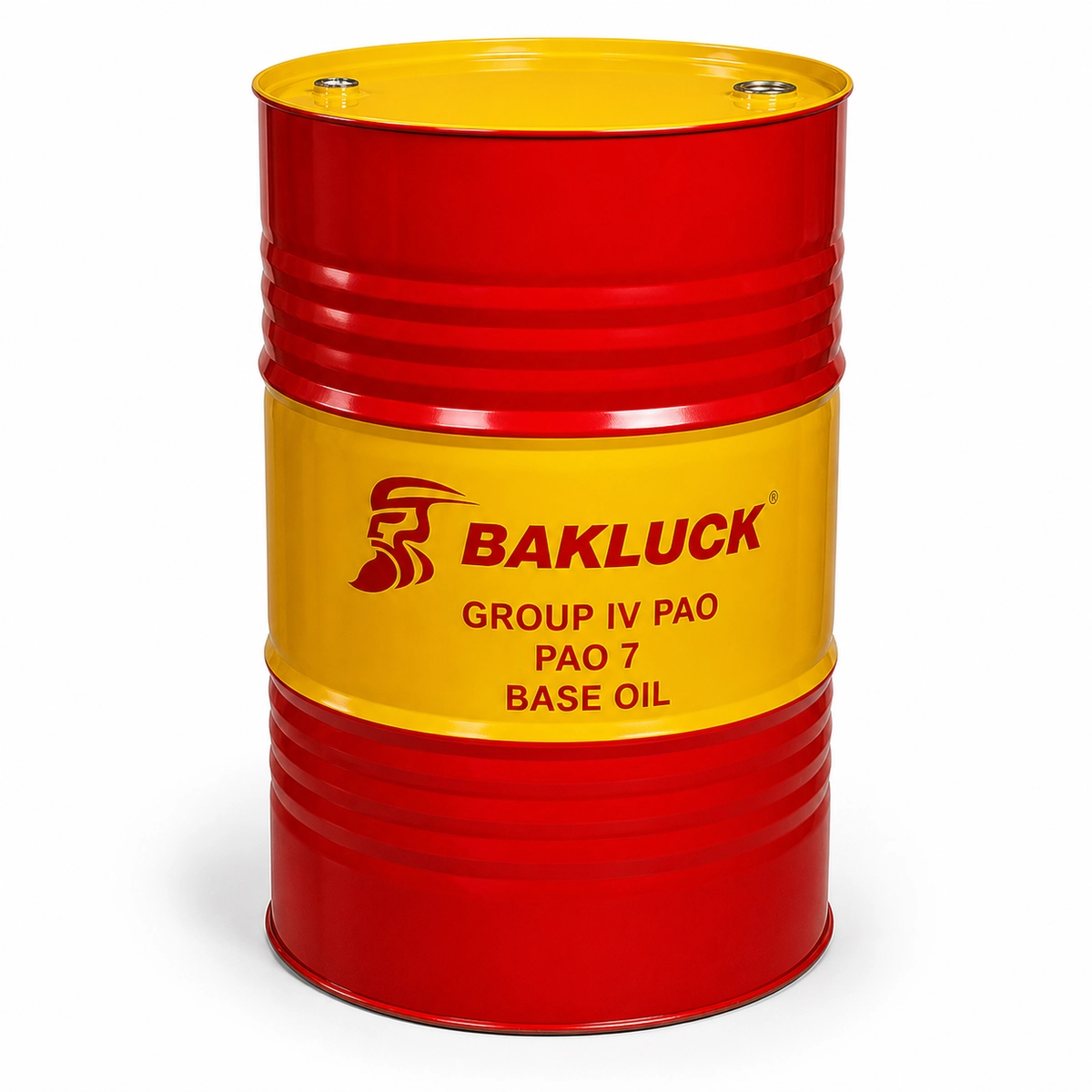 bakluck pao 7 base oil 200l 02 PAO 7 steel drum three-quarter view