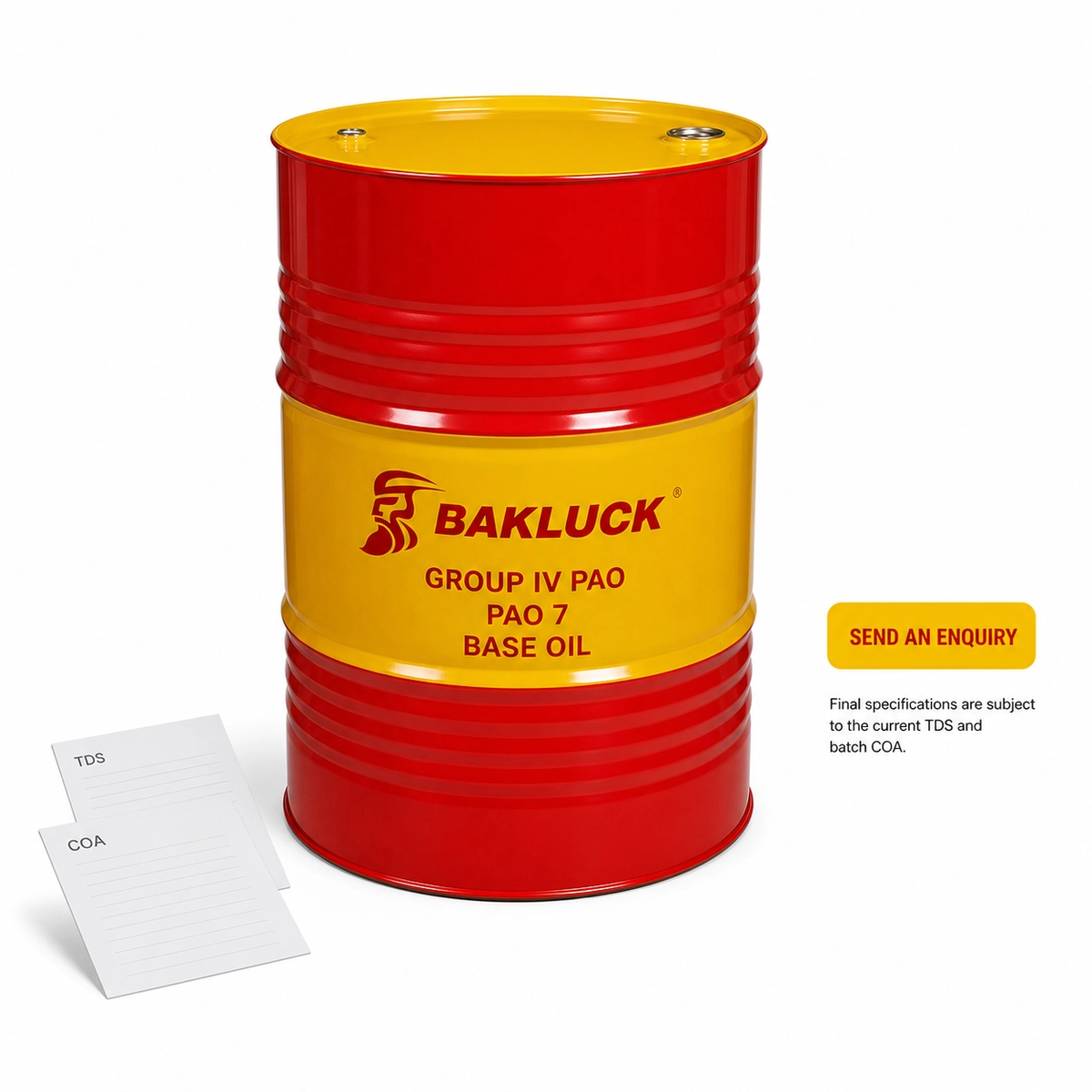 bakluck pao 7 base oil 200l 05 PAO 7 technical documents enquiry