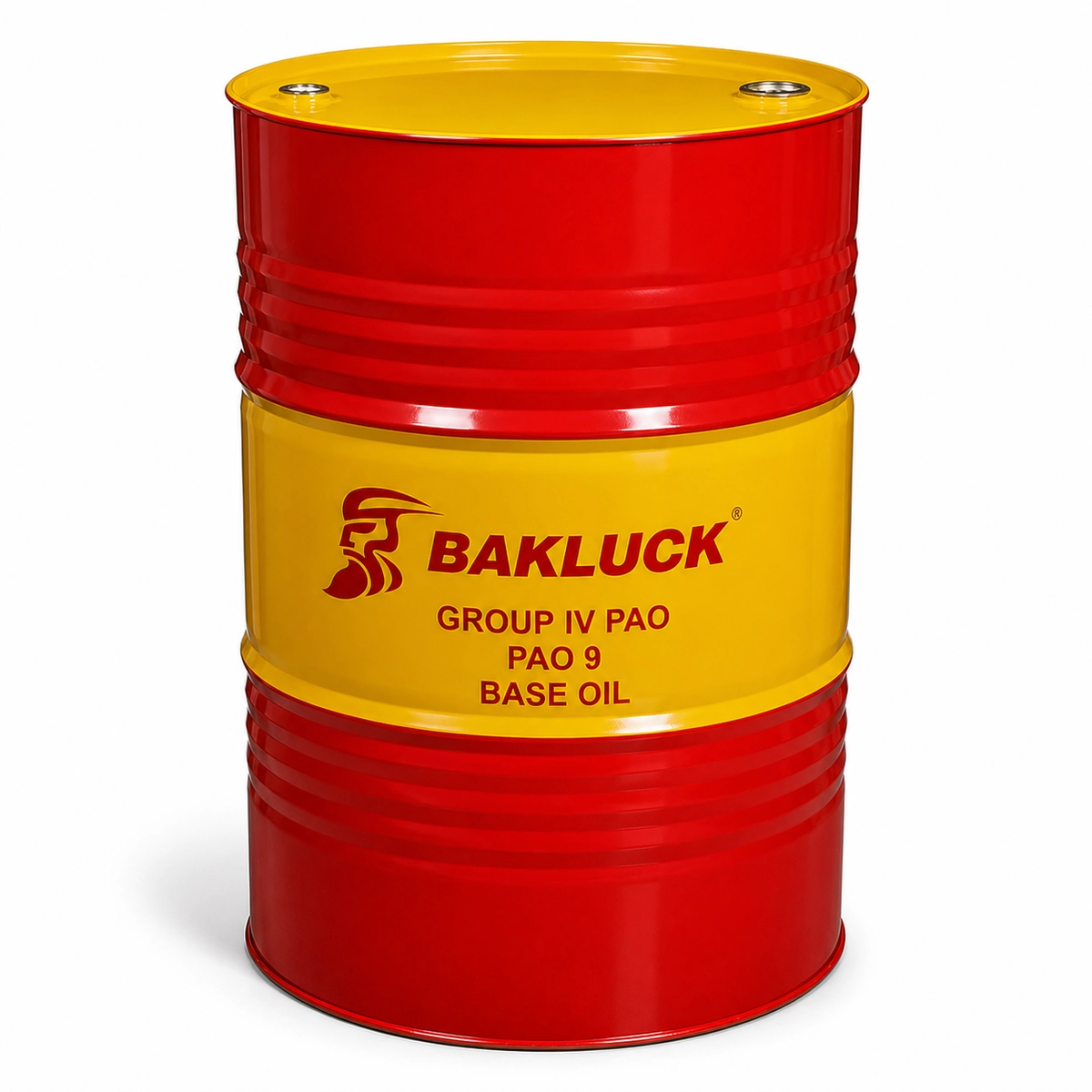 bakluck pao 9 base oil 200l 02 PAO 9 steel drum three-quarter view