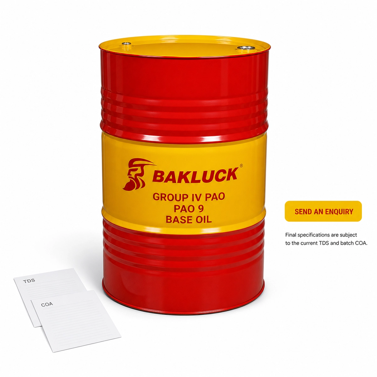 bakluck pao 9 base oil 200l 05 PAO 9 technical documents enquiry